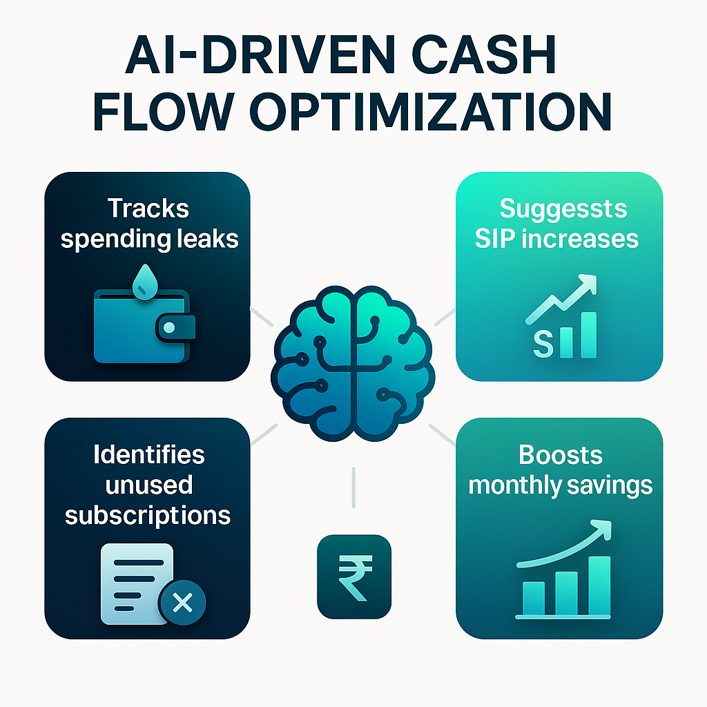 AI features for spending leaks, SIP updates, and savings